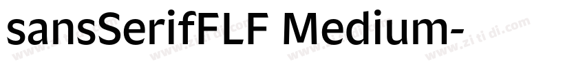 sansSerifFLF Medium字体转换